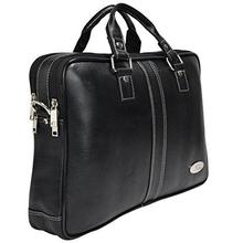 Vilasa Men's Genuine Leather Laptop Bag - Black Color