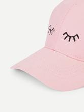 Eyelash Embroidery Baseball Cap