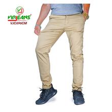 Virjeans Stretchable Cotton Skinny Choose Pants For Men Cream-(VJC 696)