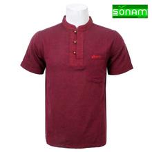 Sonam Gears Maroon Linen Chakri Shirt (498)