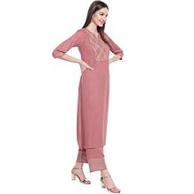 Khushal K Women's Rayon Kurta With Palazzo Set