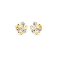 Classic Flower Designed Diamond Earrings