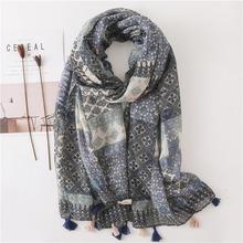 Korean Style Sun Protection Premium Printed Scarves For