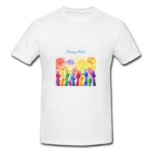 Holi T-shirt For Unisex- Colorful Hands Print