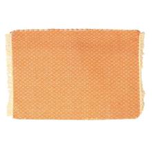 Orange/Cream Tasseled Placemat Set - 6 Pcs