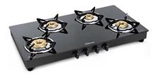 Sunflame 4-Burner Auto-Ignition Gas Stove (Crystal 4B NOVA BK XL AI)