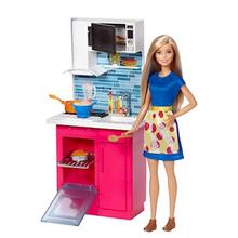 Barbie Blue Barbie Doll With Her Apron Play Toy - DVX51