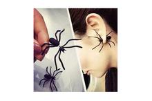 Big Black Spider Ear Stud Punk Style Earring