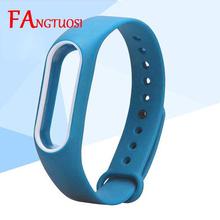 Double color mi band 2 accessories strap miband 2 replacement silicone wrist strap for xiaomi mi 2 smart bracelet wristband