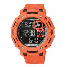 Q&Q M150J004Y By Citizen Orange Resin Digital Watch For Men