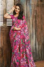 DESIGNER SAREES 16155- Georgette -Pink