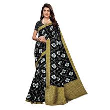 Fabwomen Mysore Art Silk Bandhni Printed Saree with Blouse