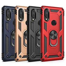 Lokezeep Redmi Note 7 Pro Back Cover case with 360 Degree Metal Rotating Ring Holder Kickstand Fit Magnetic Car Mount for Xiaomi Redmi Note 7 Pro (2019) (Red)