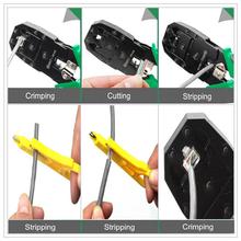 BERRYLION 3-in-1 Network Crimping Pliers RJ45 RJ11 RJ12 Wire Cable Stripper Multi Tool Portable Crimper Network Hand Tools