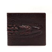 Crocodile Head Wallet Fashion Wallet Men Pattern Leather