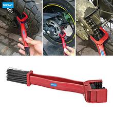 Bicycle Motorcycle Chain Cleaning Tool Gear Grunge Brush Cleaner Red