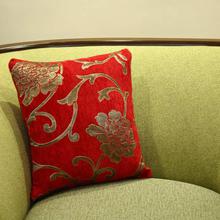 Floral Pattern Velvet Cushion Cover