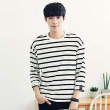 Men's striped t-shirt _ summer men's striped t-shirt men's