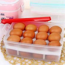 NIVERA Plastic Double Layer Egg Tray 24 Pcs Egg Storage Box Holder