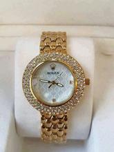 Ladies Watch with golden strap