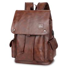 CHINA SALE-   WILDKARD Men's Fashion PU Leather Backpack