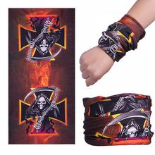 3D Skeleton Skull Seamless Magic Scarf Face Mask Fishing