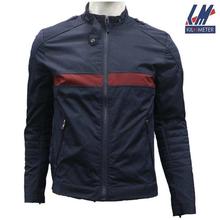 KILOMETER Navy/Red Zippered Jacket For Men - KM701