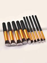 10pcs Duo Fiber Makeup Brush Set