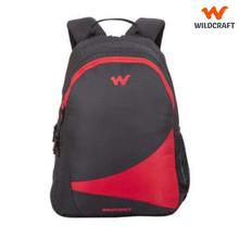 Compact 2 Polyester Laptop Backpack For Men- Black/Red