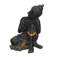 Black 13'' 'Buddha In Peace' Statue