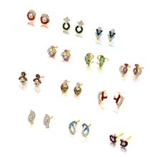 Sukkhi Exclusive Gold Plated Austrian Diamond Pair of 12 Earring Combo for Women