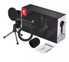 Yanmai SF-777 1.4m Computer Game Recording Condenser Microphone with Pop Filter & Tripod Stand