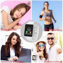 X6 Smart Watch - Bluetooth Smartwatch Compatible Android iOS, Fitness Tracker Step Calorie Sleep Sedentary Monitor Qidoou Waterproof Touch Screen Support Call Message Music with SIM SD Slots