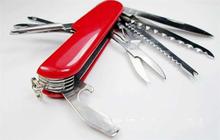 11 in 1 Universal Red Multi-Purpose Army Folding Pocket Knife