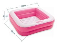 Intex Play Box Paddling Pool (57100) 331/2X331/2X9  With Free Pump