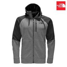 The North Face A353O Face Mack Eaze Full Zip Hoodie For Men- Medium Grey Heather/ Black