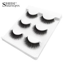 New 3 pairs natural false eyelashes fake lashes long