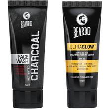 Beardo Activated Charcoal Face Wash and Ultraglow Face