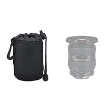 Small Micro Lens Pouch For Canon Nikon DSLR Camera Lens-Black