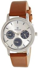 Titan Neo Silver Dial Chronograph Watch For Women - 2595SL02