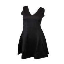 Black sleeveless V-Neck tops Dress for women