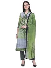 Stylee Lifestyle Green Cotton Printed Dress Material