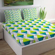 Divine Casa 100% Cotton Geometric Print Mix N Match Bedsheet