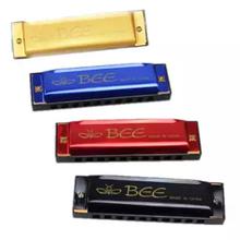 BEE 10 Holes 20 Key Tone C Harmonica Mouth Organ For Musical Instrument - Assorted Color