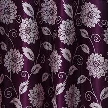 Samrat Curtains With Purple Floral Design