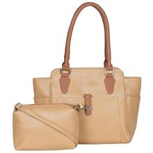 ADISA AD1011 beige women handbag and sling bag combo