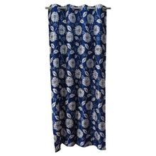 Samrat Curtains With Blue Floral Design
