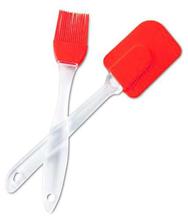 Multicolor Silicon Spatula And Brush(color may vary)