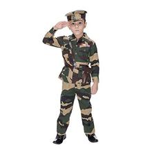Smuktar garments Army Costume for Kids (10 to 11 Years)