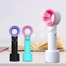 Portable USB Fan Rechargeable Bladeless Fan Handheld Mini